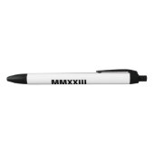 Stylo personnalisé avec 2023 en chiffres romains (Haut)