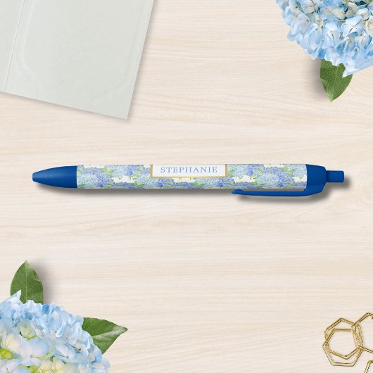 Stylo personnalisé avec nom botanique Hydrangea Bl