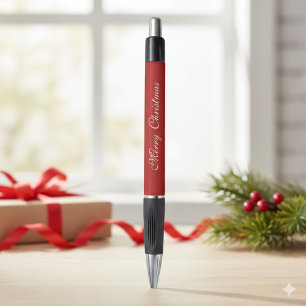 Stylo personnalisé avec texte Joyeux Noël marque E