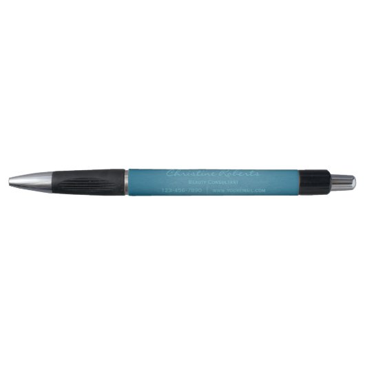 Stylo Personnalisé Blue Turquoise Business (Devant)