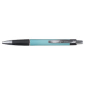 Stylo Personnalisé Élégant Bleu Turquoise Entreprise Pro (Dos)