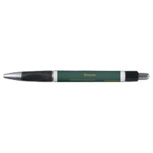 Stylo personnalisé or émeraude vert