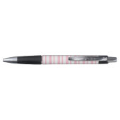 Stylo personnalisé rayure rose (Dos)