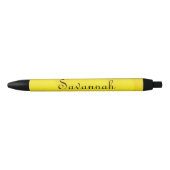 Stylo personnalisé Waves de sable jaune (Devant)