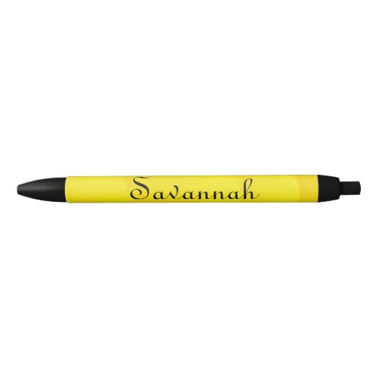Stylo personnalisé Waves de sable jaune (Devant)