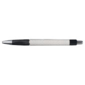 Stylo Petit motif de points blanc noir élégant (Devant)