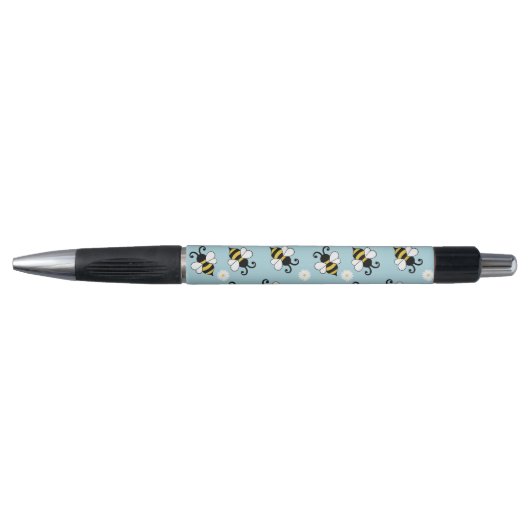 Stylo Petites abeilles mignonnes et fleurs marguerites m (Devant)