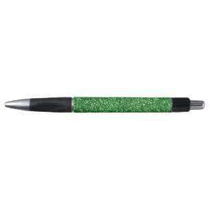 Stylo Peut Vert Paillettes