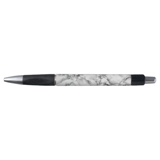Stylo Pierre Marbre blanc branchée (Devant)