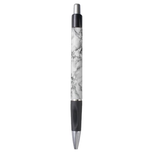 Stylo Pierre Marbre blanc branchée (Devant (Vertical))