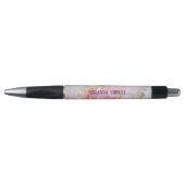 Stylo Pink & Gold Elegant Paint Purple Name (Devant)