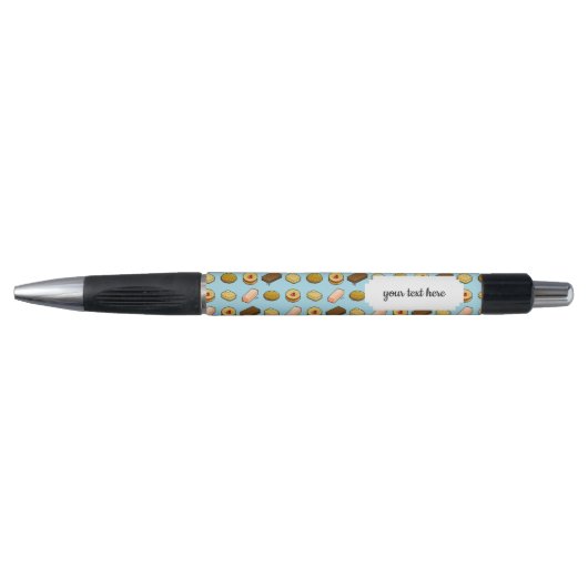 Stylo Pixel Art savoureux Cookie Biscuit Motif (Devant)
