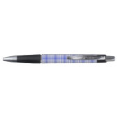 Stylo Plaid blanc bleu 2 (Dos)