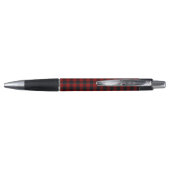 Stylo Plaid de buffle rouge et noir (Dos)