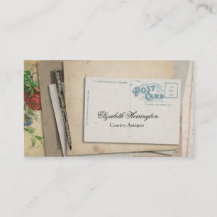 Stylo-plume de papier vintage de carte postale