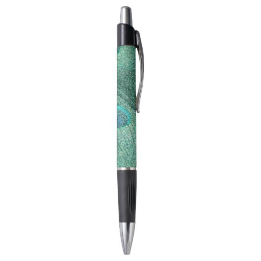 Stylo Plumes de paon de parties scintillantes de vert de (Bas (Vertical))