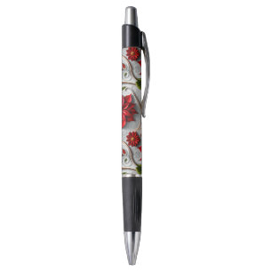 Stylo Poinsettia et feuilles