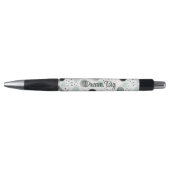 Stylo Points de Crème Noir Menthe Fantaisie (Devant)