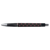Stylo Points de croix mûre sur fond noir (Devant)