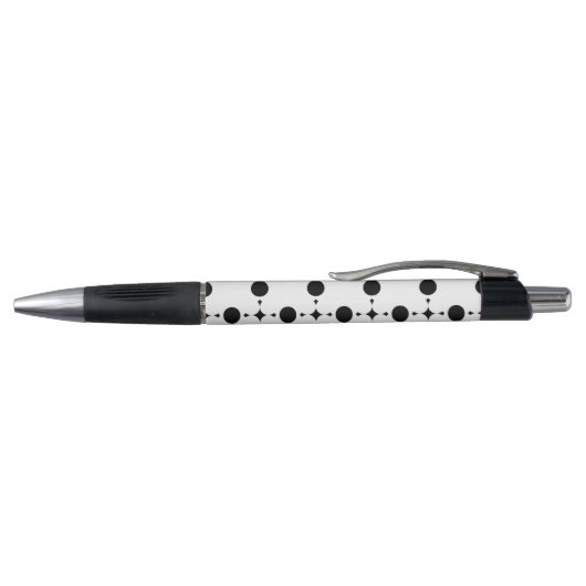Stylo Points noirs, Motif à pois, Points, Pointillé (Haut)