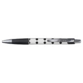 Stylo Points noirs, Motif à pois, Points, Pointillé (Dos)