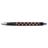 Stylo Pois coralliens vivants sur noir (Devant)