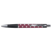 Stylo Polka blanche croise sur mûrier (Dos)