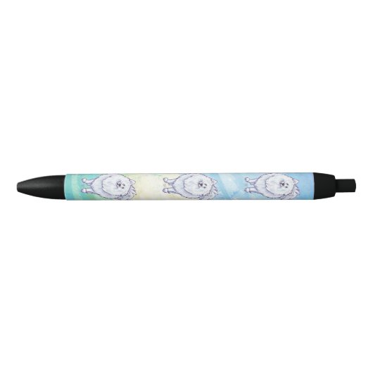 Stylo Pom Pom Blanc Cute (Devant)