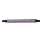 stylo pourpre d'équilibre noir fait sur commande à (Devant)