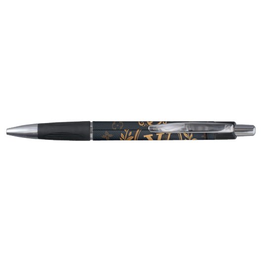 Stylo Prestige Ballpoint Pen – Royal Monogram "N" in Gol (Dos)