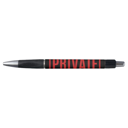 Stylo Privé noir (Devant)