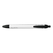 Stylo professionnel noir blanc (Dos)