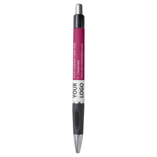 Stylo professionnel promotionnel Votre logo Texte  (Devant (Vertical))