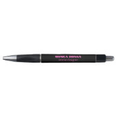 Stylo Professionnel Simple Moderne Rose Néon Noir (Devant)