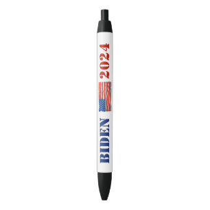 Stylo promotionnel de campagne 2024 Rouge et Bleu