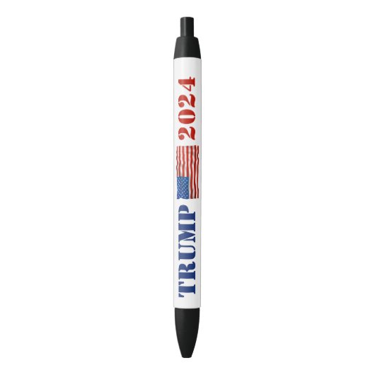 Stylo promotionnel de campagne Trump 2024 rouge et (devant Vertical)