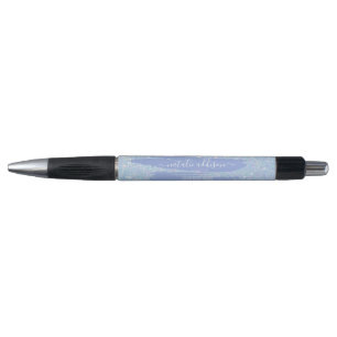 Stylo promotionnel Parties scintillant bleu périph