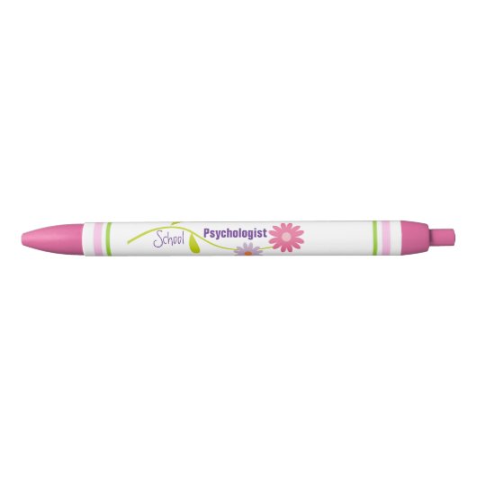 Stylo psychologue Pink Floral (Devant)