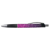 Stylo Purple Pink Ombre faux parties scintillant scintil (Haut)