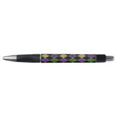STYLO PURPLE VERT JAUNE MARDI GRAS MOTIF (Devant)