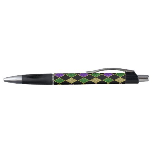 STYLO PURPLE VERT JAUNE MARDI GRAS MOTIF (Haut)