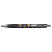 STYLO PURPLE VERT JAUNE MARDI GRAS MOTIF (Dos)
