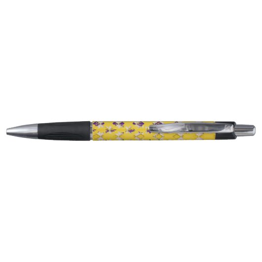 STYLO PURPLE VERT JAUNE MARDI GRAS MOTIF (Dos)