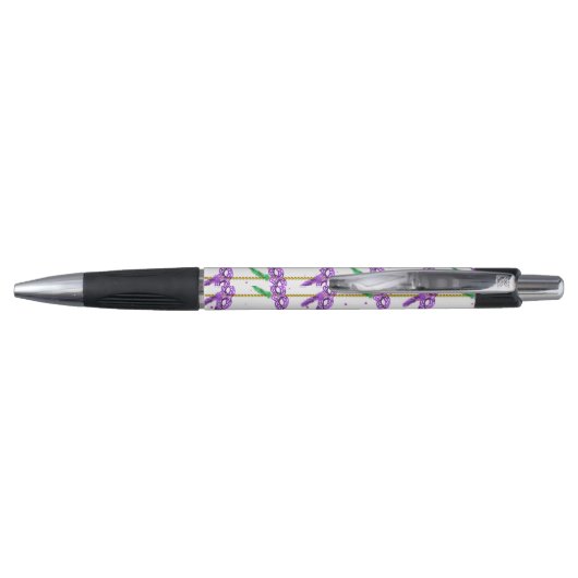 STYLO PURPLE VERT JAUNE MARDI GRAS MOTIF (Dos)