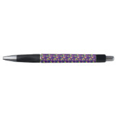 STYLO PURPLE VERT JAUNE MARDI GRAS MOTIF (Devant)