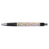 STYLO PURPLE VERT JAUNE MARDI GRAS MOTIF (Devant)