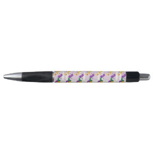 STYLO PURPLE VERT JAUNE MARDI GRAS MOTIF