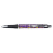 STYLO PURPLE VERT JAUNE MARDI GRAS MOTIF (Dos)