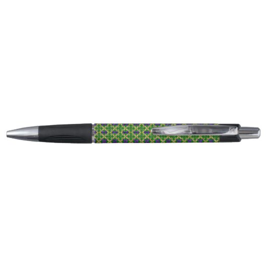 STYLO PURPLE VERT JAUNE MARDI GRAS MOTIF (Dos)