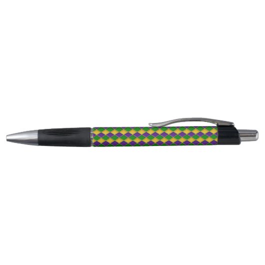 STYLO PURPLE VERT JAUNE MARDI GRAS MOTIF (Haut)